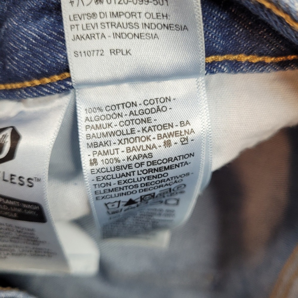 Levi's '94 Baggy Jeans Womens 29 Blue Straight Leg Mid Rise Denim Pants NWT - Picture 7 of 10